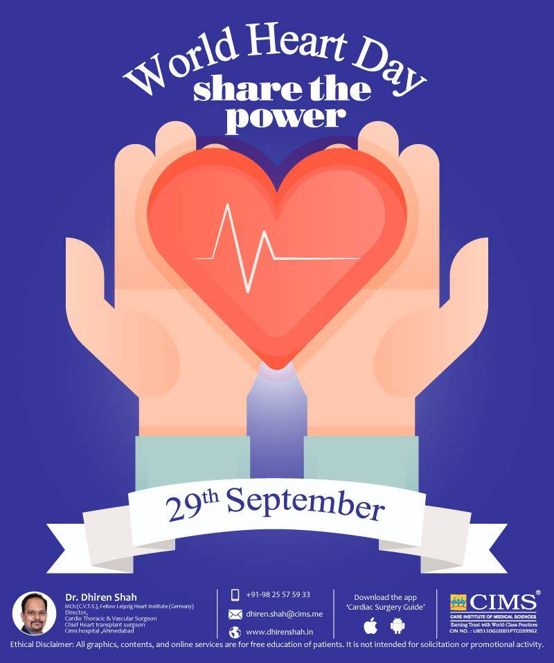 This World Heart Day: Look after your heart and your heart will look after you!