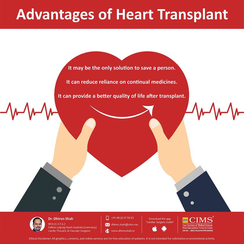Advantages of heart transplant