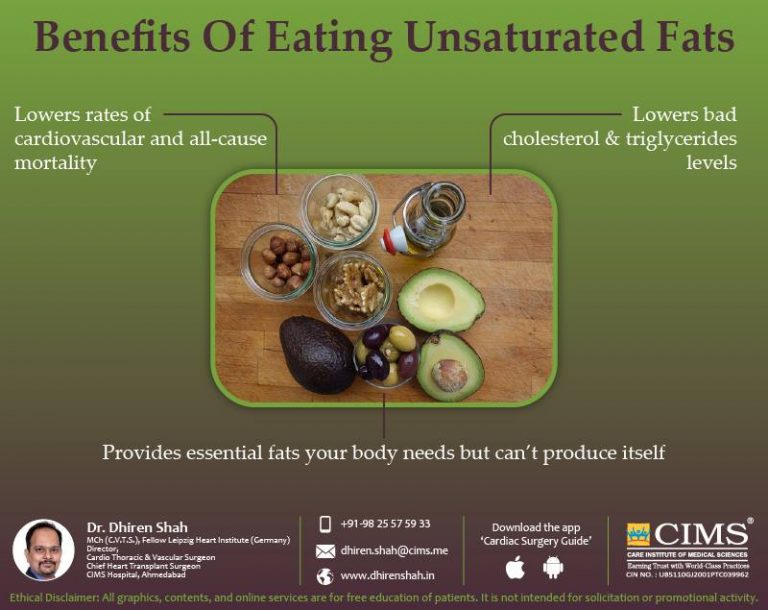 Benefits of eating unsaturated fats. The Best Cardiac Surgeon in