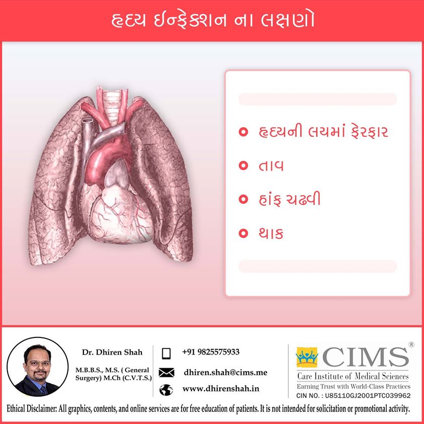 HEART INFECTION SYMPTOMS.