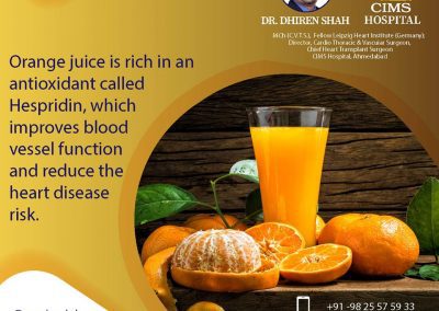 Here is how orange beneficial for your heart health.