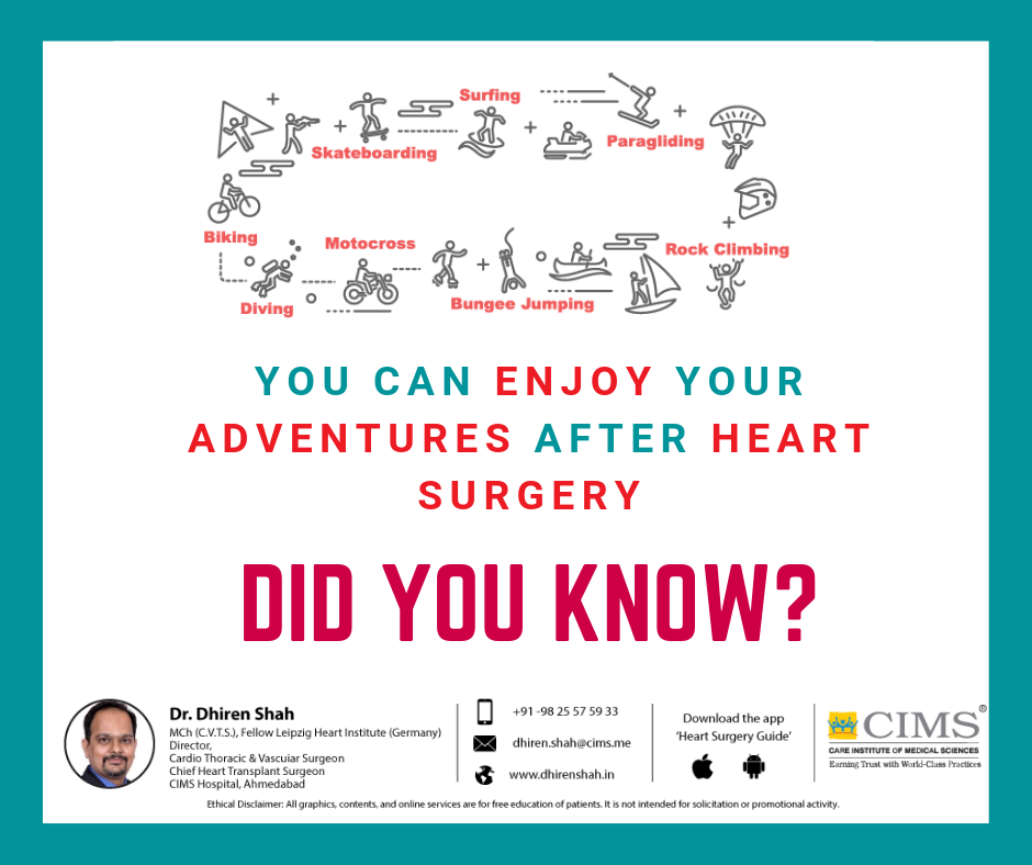 Did you know that a heart surgery patient can also enjoy adventures?